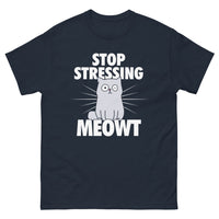 Thumbnail for T-shirt chat marine - Stop Stressing Meowt