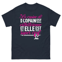 Thumbnail for T-shirt esthéticienne marine - La copine de mon copain est esthéticienne et elle est super cool