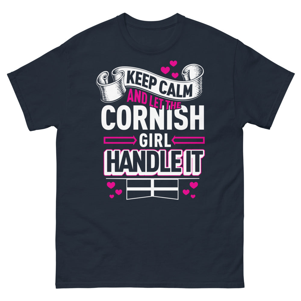 T-shirt Cornwall marine - Keep Calm and Let the Cornish Girl Handle It