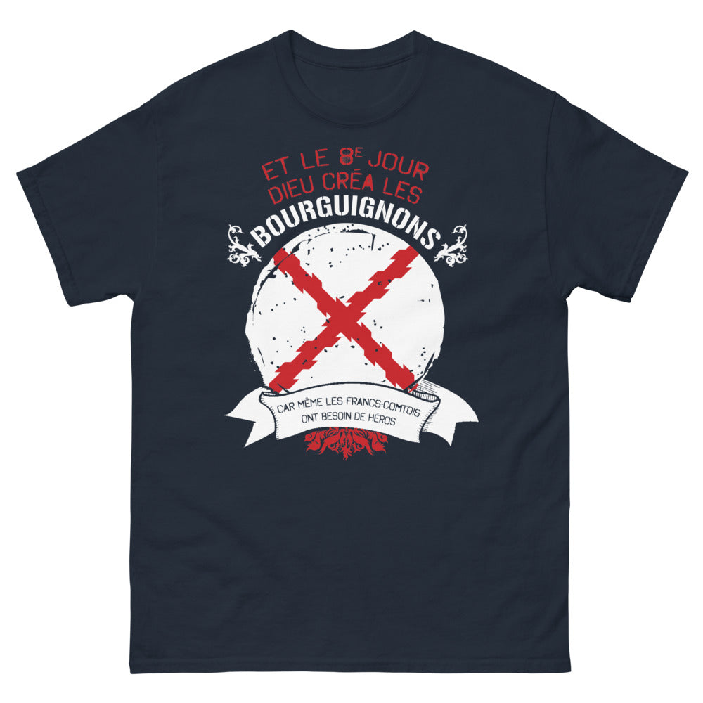 T-shirt Bourguignons marine - bataille épique
