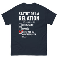 Thumbnail for T-shirt Guadeloupe marine - Celibataire ou pris par un Guadeloupéen sexy