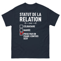 Thumbnail for T-shirt Franc-Comtois marine - relation amoureuse comtoise