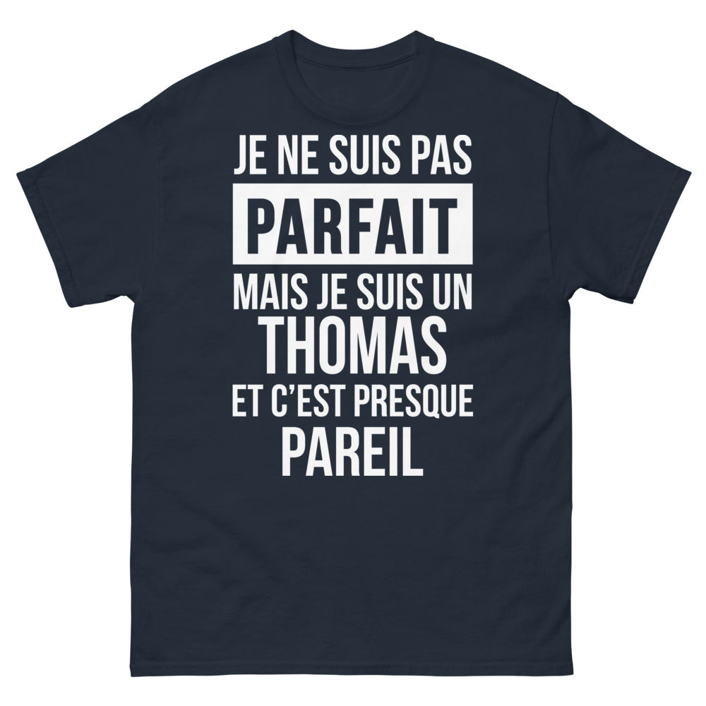 T-shirt Thomas sombre marine - Presque parfait humour