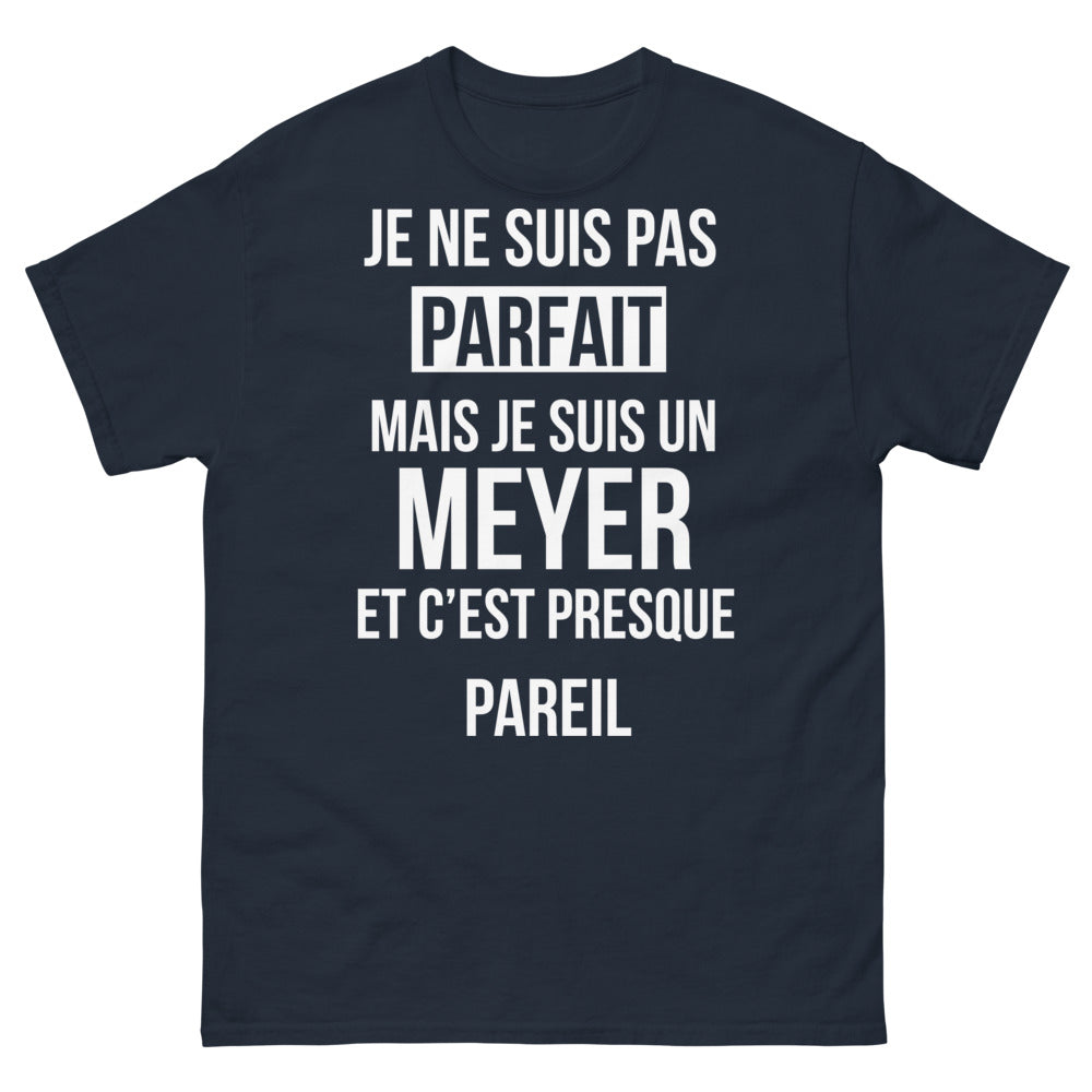 T-shirt marine face - presque parfait, fier d’être Meyer