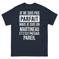 Thumbnail for T-shirt Martineau bleu marine - Je ne suis pas parfait - un Martineau