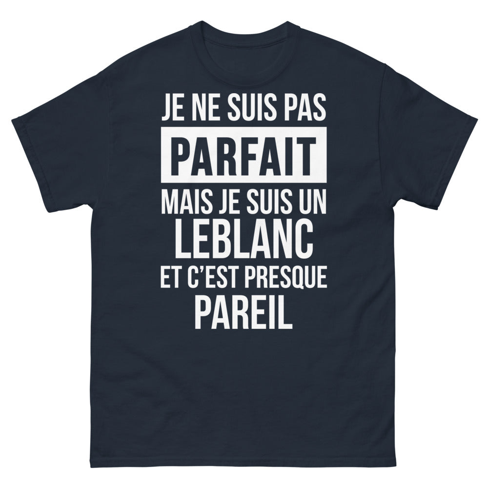 T-shirt Leblanc marine - Je ne suis pas parfait