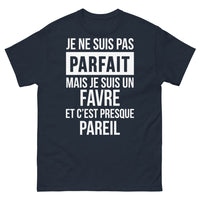Thumbnail for T-shirt Favre marine - Je ne suis pas parfait, mais je suis un Favre