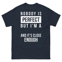 Thumbnail for T-shirt professeur marine - Nobody est parfait mais je suis prof