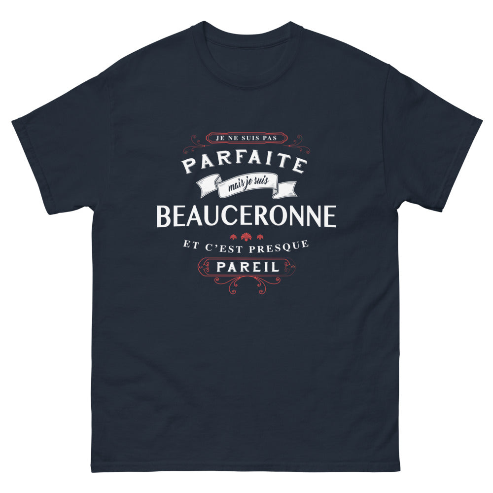 T-shirt Beauceronne marine - pas parfaite, presque pareil