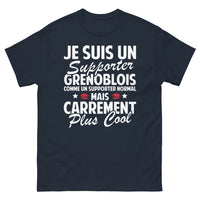 Thumbnail for T-shirt grenoblois marine - je suis un supporter grenoblois carrément plus cool