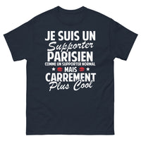 Thumbnail for T-shirt Parisien marine - supporter parisien plus cool