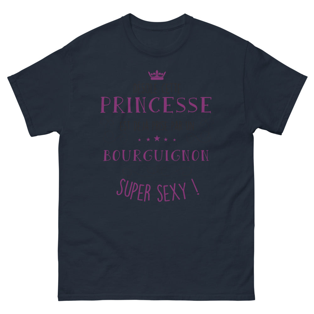 T-shirt Bourgogne marine - princesse prise par bourguignon sexy