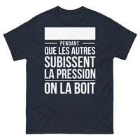 Thumbnail for T-shirt Amateurs de bière marine - on la boit sans pression