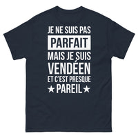 Thumbnail for T-shirt Vendéen marine - Je ne suis pas parfait mais je suis vendéen