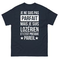 Thumbnail for T-shirt Lozérien marine - Je ne suis pas parfait, Lozère dans le cœur