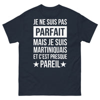 Thumbnail for T-shirt Martiniquais marine - Je ne suis pas parfait mais je suis Martiniquais