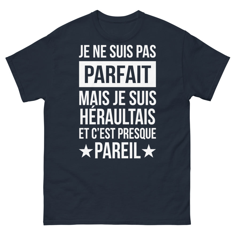 T-shirt Hérault marine - Je ne suis pas parfait