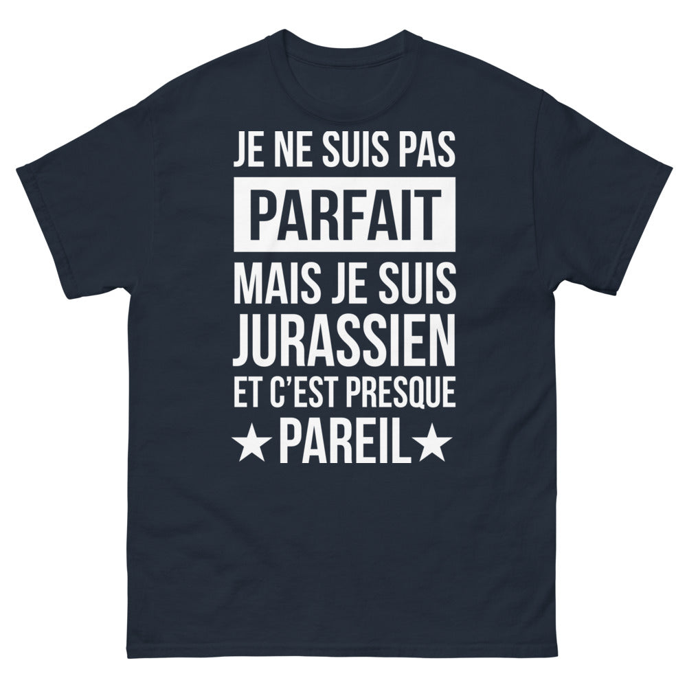 T-shirt jurassien marine - Je ne suis pas parfait, mais je suis Jurassien