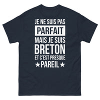 Thumbnail for T-shirt Breton marine - Je ne suis pas parfait, mais je suis Breton