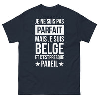 Thumbnail for T-shirt Belge marine - je suis belge et presque pareil