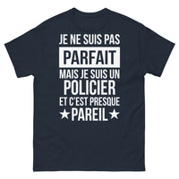 Thumbnail for T-shirt policier marine - clin d'œil humour policier