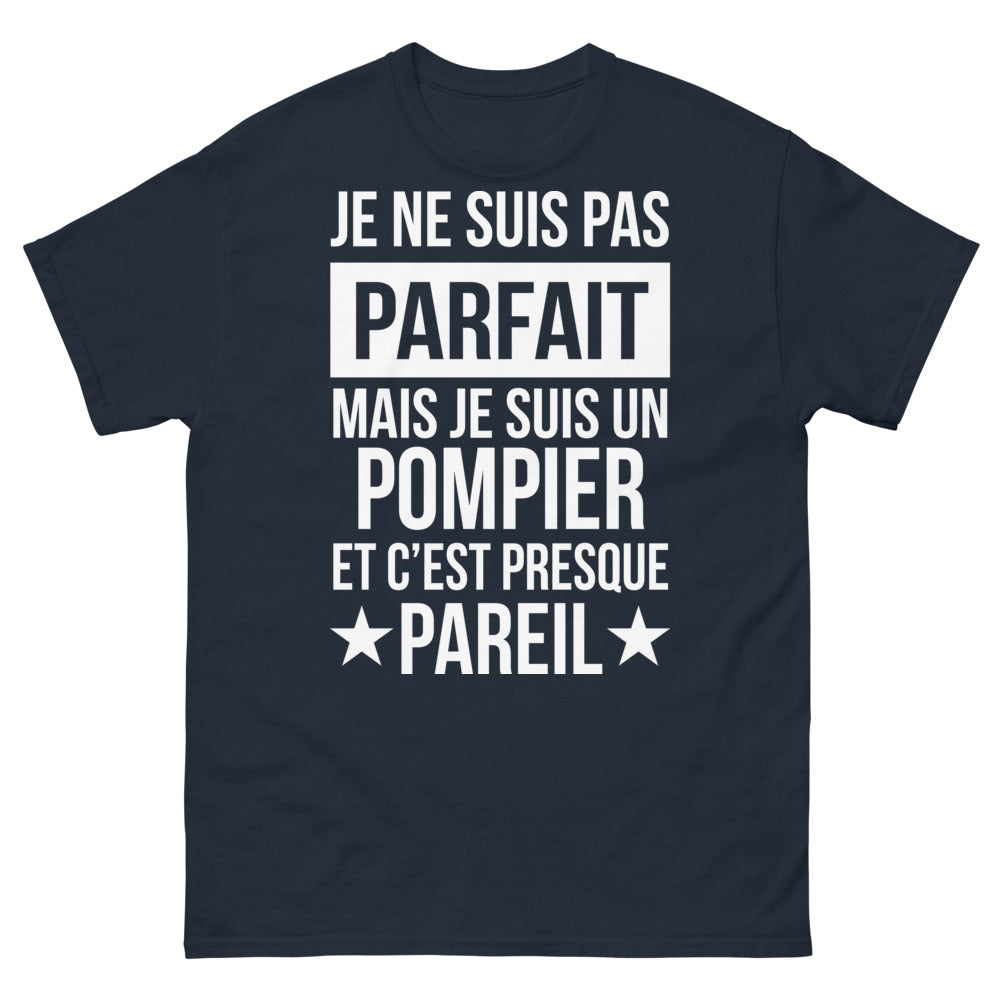 T-shirt pompier marine - presque pareil