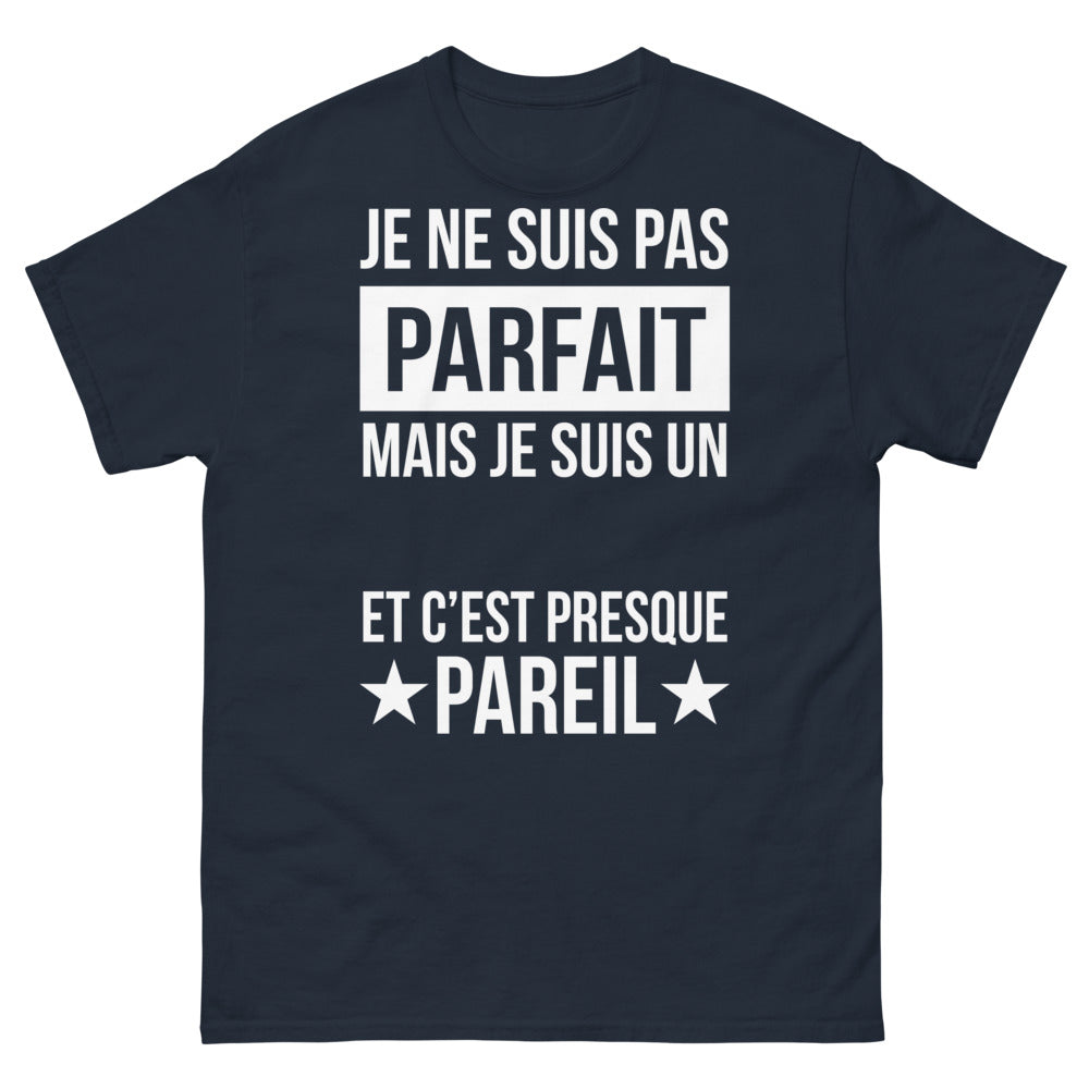 T-shirt Breton marine - Je ne suis pas parfait