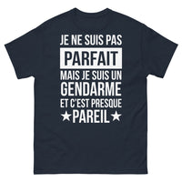 Thumbnail for T-shirt gendarme marine - Je ne suis pas parfait, mais gendarme et presque pareil