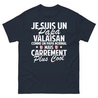 Thumbnail for T-shirt Valais marine - Papa cool, plus que normal