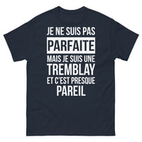 Thumbnail for T-shirt Tremblay marine - Je suis Tremblay, presque parfait