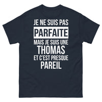Thumbnail for T-shirt Thomas marine - Je ne suis pas parfaite