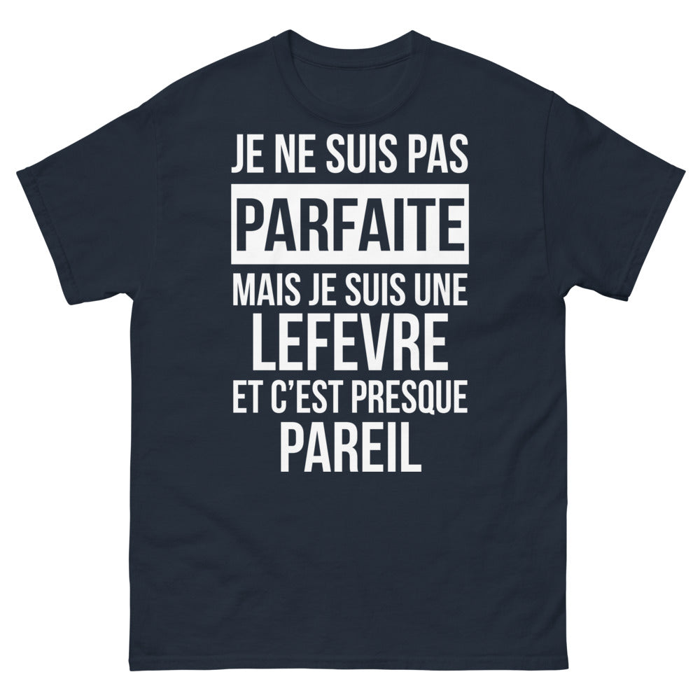 T-shirt Lefèvre marine face - presque pareil