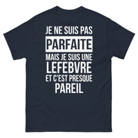 Thumbnail for T-shirt Lefebvre marine face - je ne suis pas parfaite