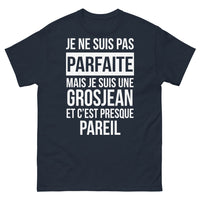 Thumbnail for T-shirt Grosjean marine - Je ne suis pas parfaite, mais je suis une Grosjean