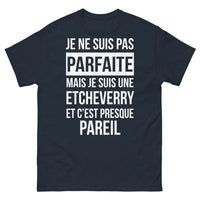 Thumbnail for T-shirt Etcheverry marine - Je ne suis pas parfaite