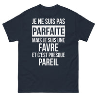 Thumbnail for T-shirt Favre marine - Je ne suis pas parfaite, mais je suis une Favre