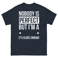 Thumbnail for T-shirt Angleterre bleu marine - Nobody Is Perfect - I'm English