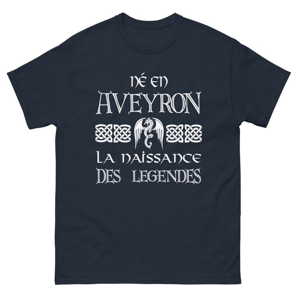 T-shirt Aveyron marine - Né en Aveyron