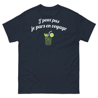Thumbnail for T-shirt voyageurs marine - j’peux pas, je pars en voyage