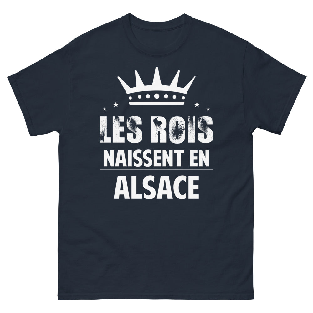 T-shirt Alsace marine - Les rois naissent en Alsace