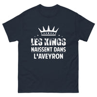 Thumbnail for T-shirt Aveyron bleu marine - Kings naissent dans l'Aveyron