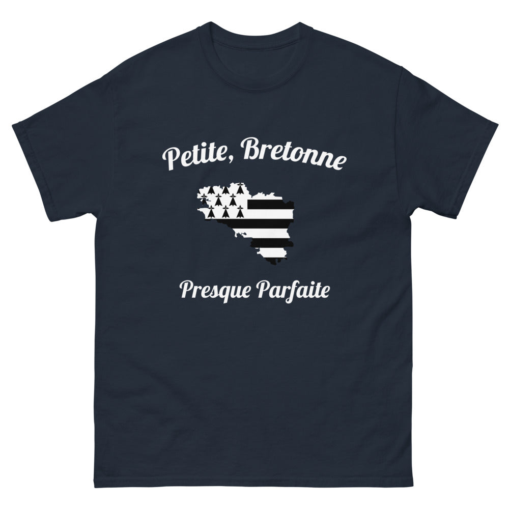 T-shirt Bretagne marine - Presque parfaite, fière de Bretagne