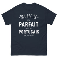Thumbnail for T-shirt portugais marine - pas facile d’être parfait