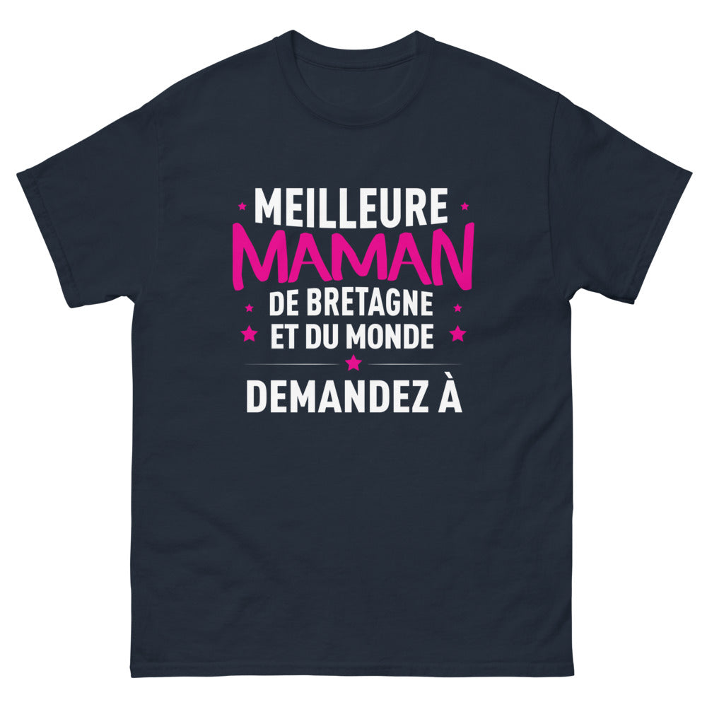 T-shirt Bretagne marine face - Meilleure maman Bretagne – Demandez à…