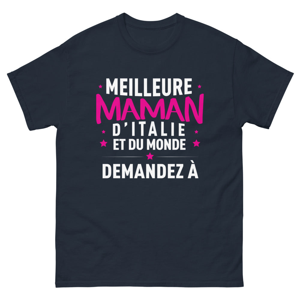 T-shirt maman italienne marine - Meilleure maman d’Italie