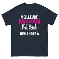 Thumbnail for T-shirt maman italienne marine - Meilleure maman d’Italie