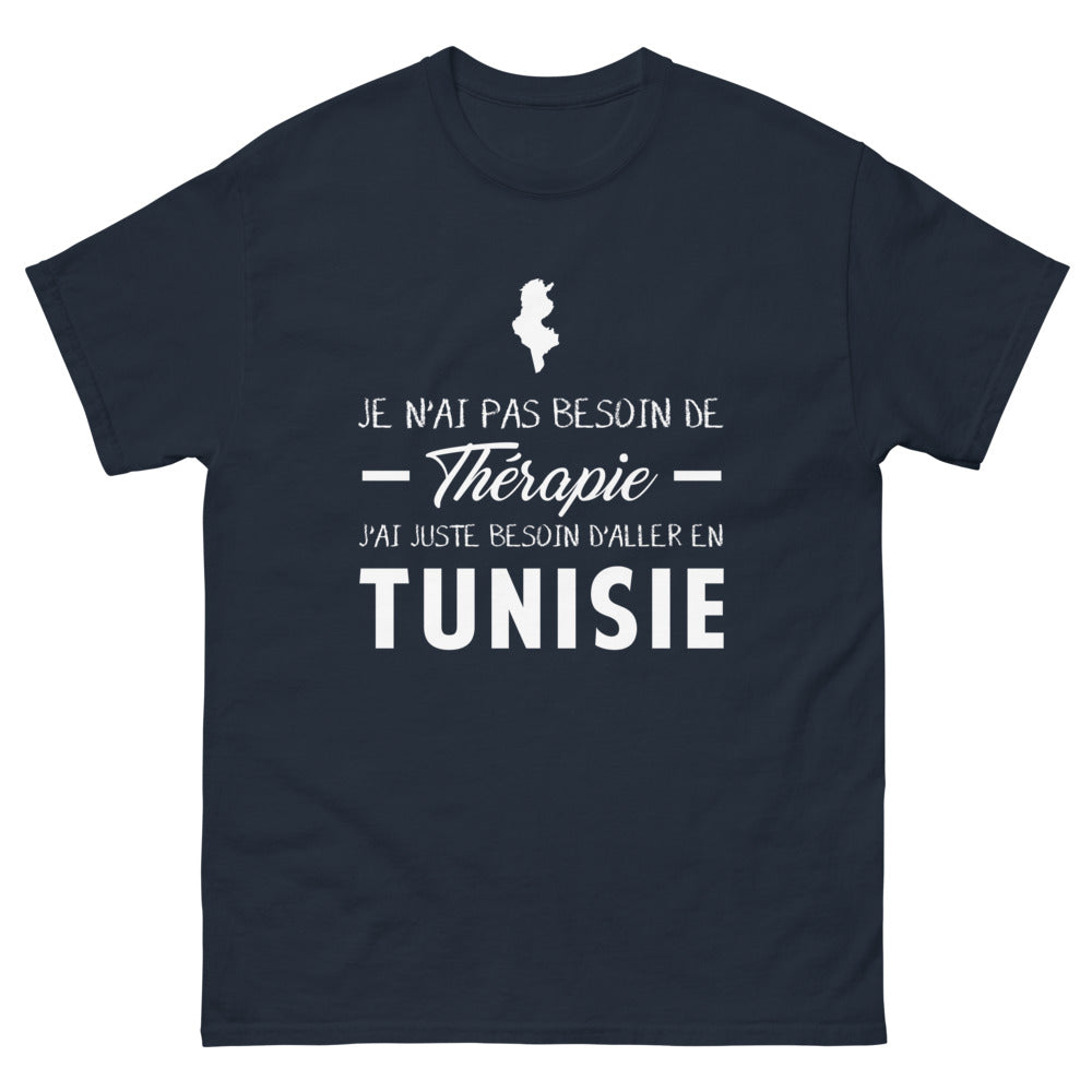 T-shirt Tunisie marine - clin d'œil nostalgique