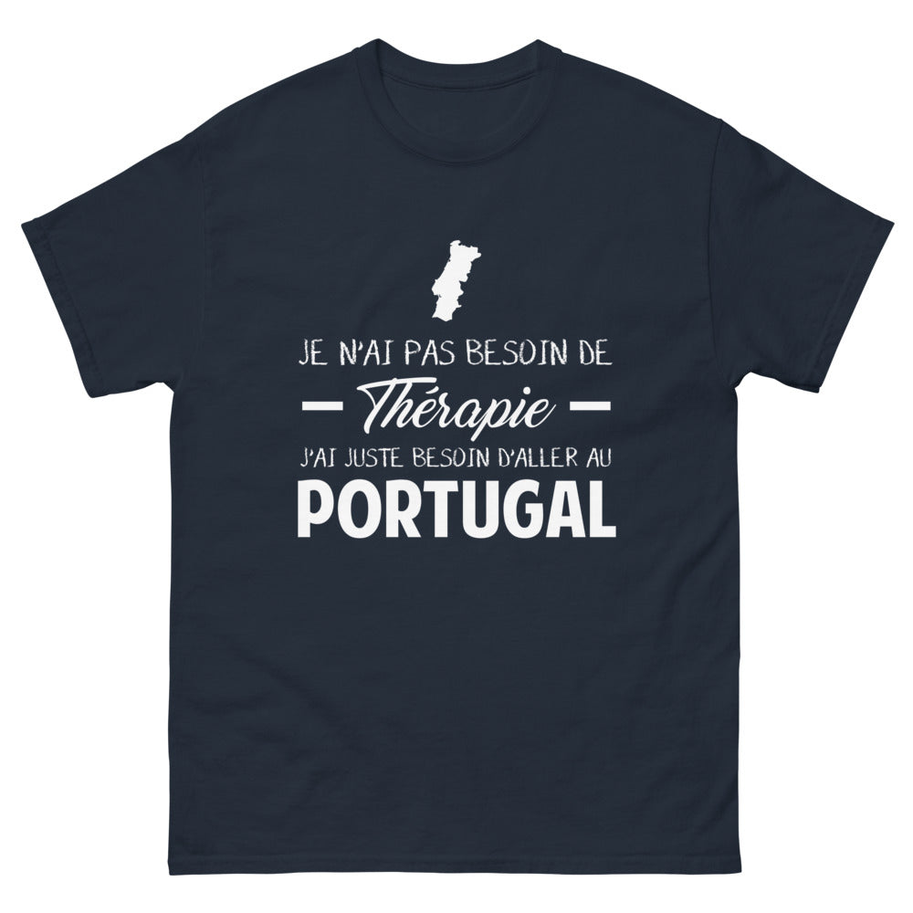 T-shirt Portugais marine - aller au Portugal