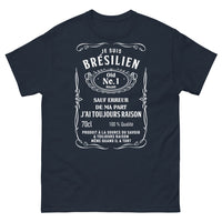 Thumbnail for T-shirt Brésilien marine - Je suis brésilien, Old No.1