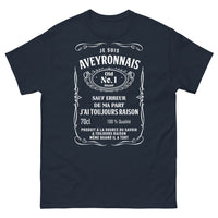 Thumbnail for T-shirt Aveyron marine - Sauf erreur de ma part
